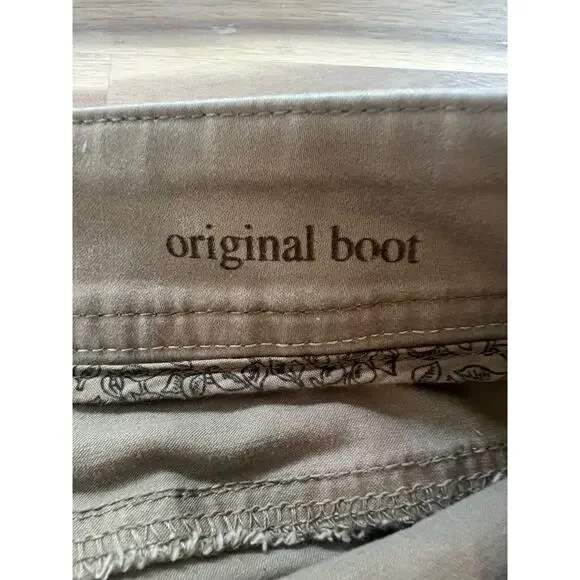 Sonoma Life + Style Original Boot Bootcut Brown Tan Mid-Rise Pants Size 4 - Picture 5 of 7